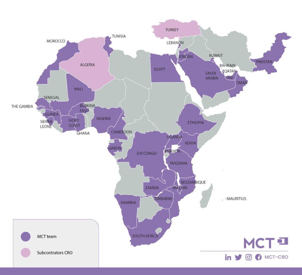MCT Geographical Coverage